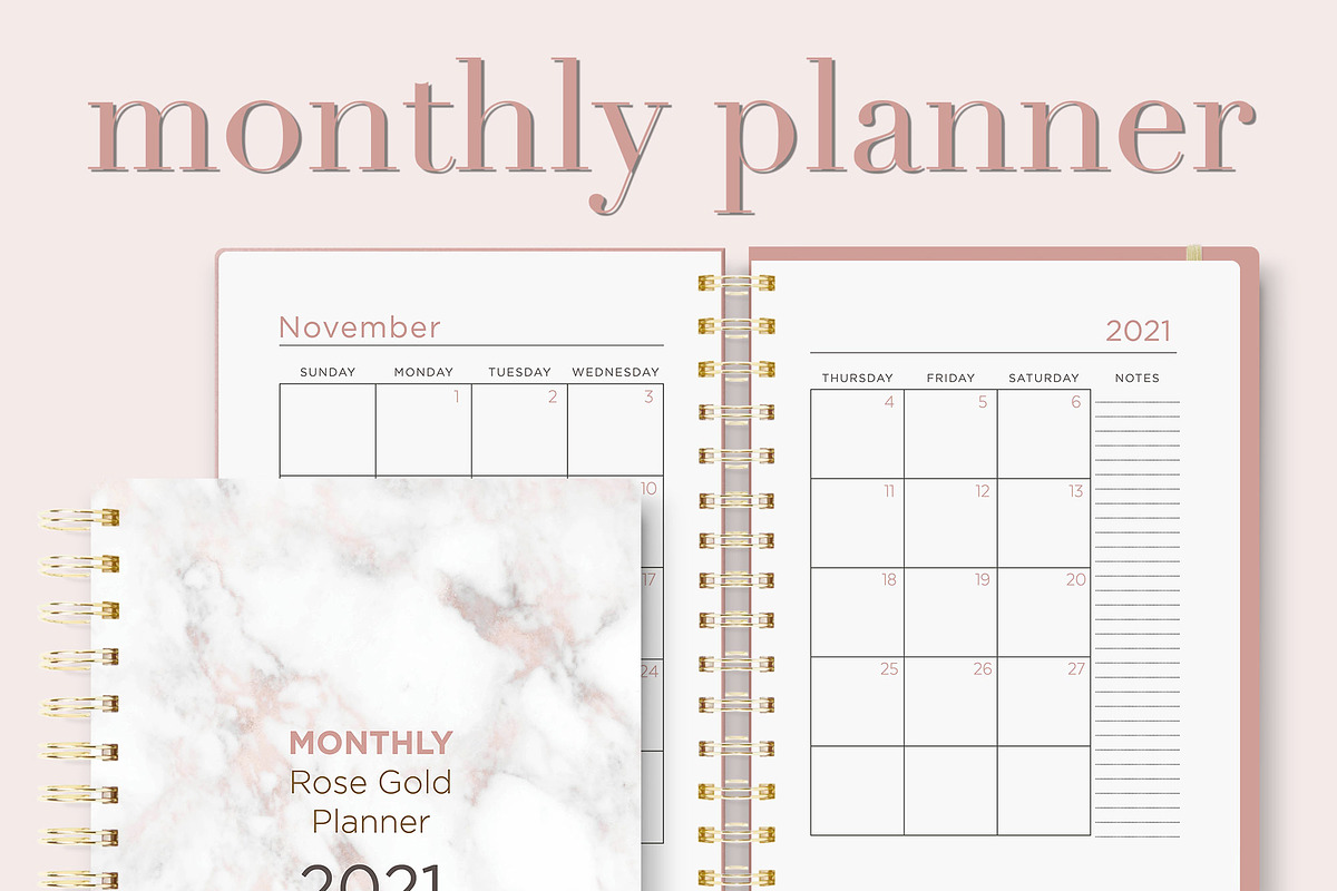Monthly Planner | InDesign Template, a Stationery Template by Planner Templates (Photo 17 of 17)