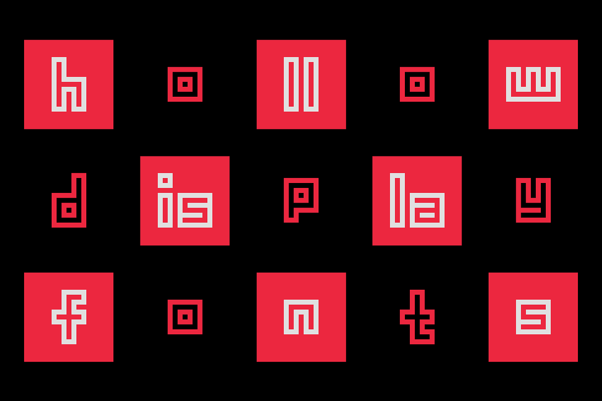 Hollowbit, a Serif Font by Francisco Beltrán (Photo 1 of 4)