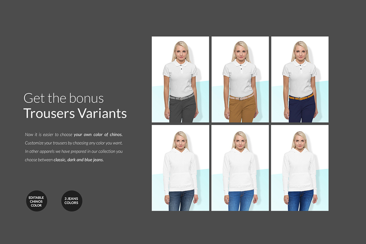 Women Hoodie Mock-ups Set FREE DEMO, a Books & Magazine Mockup by Apparel_Mockups (Photo 17 of 28)