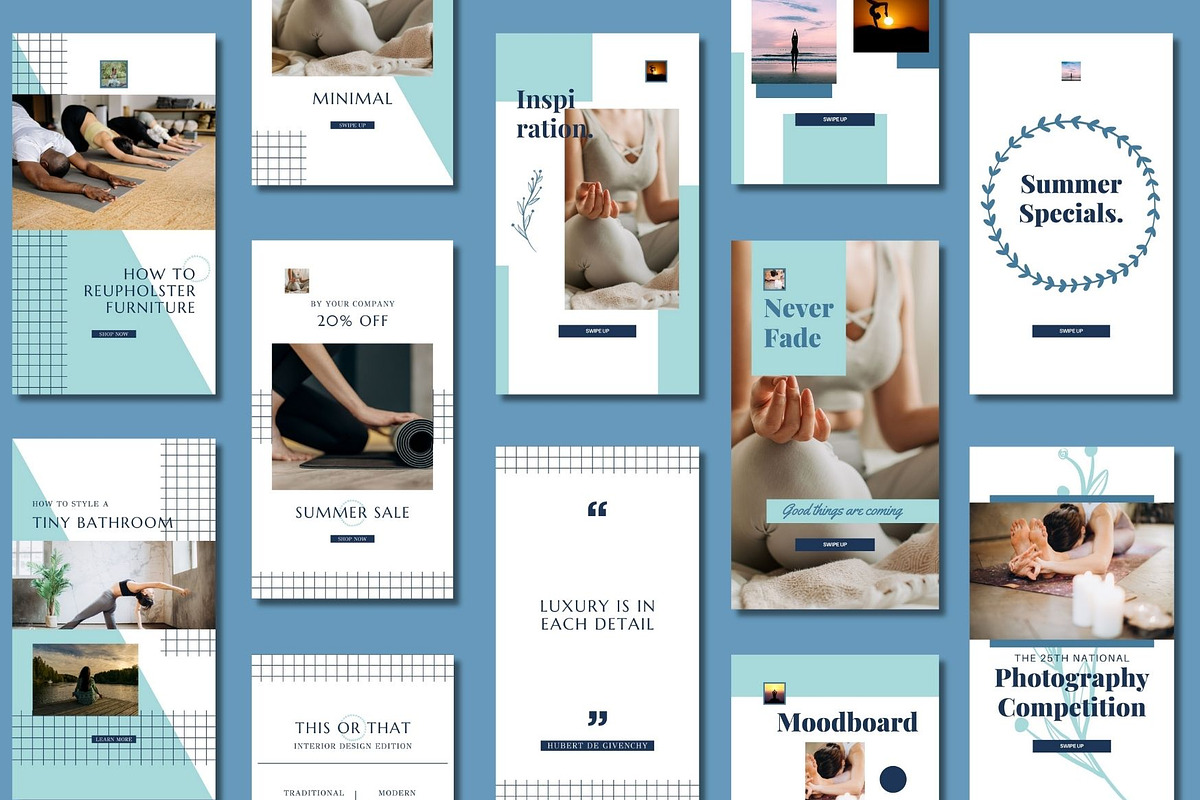 Yoga Social Media Story Templates, a Social Media Template by BoontenStudio (Photo 3 of 8)