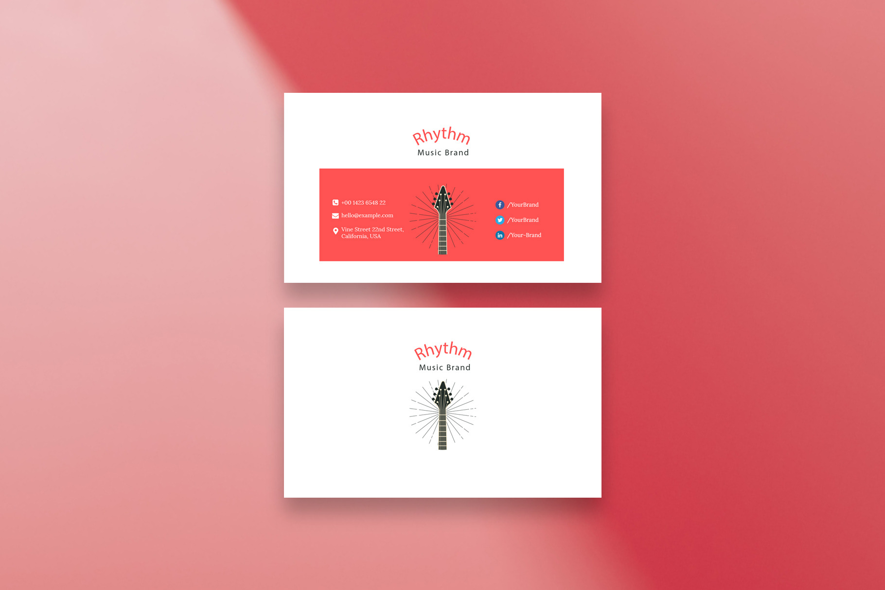 Music Brand Business Card by Sujun Baidyaa  Creative Market