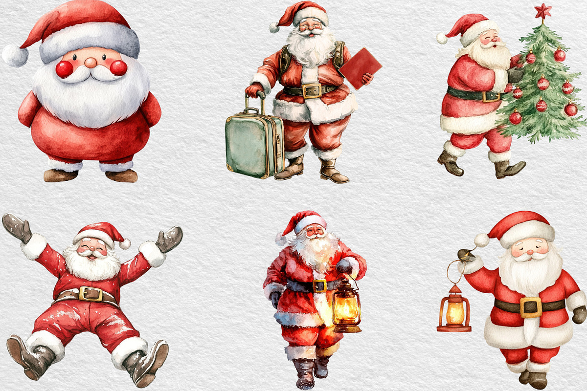 Santa Claus Clipart, an Illustration by Black Bird Studio (Photo 3 of 6)