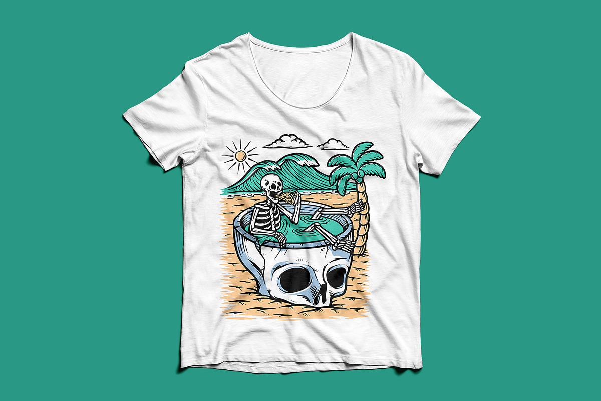 Take time to chill on the beach, a Person Illustration by gunaonedesign (Photo 4 of 5)