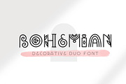 Bohemian - Decorative font duo, a Font by JuliyArt (Thumbnail 1 of 10)