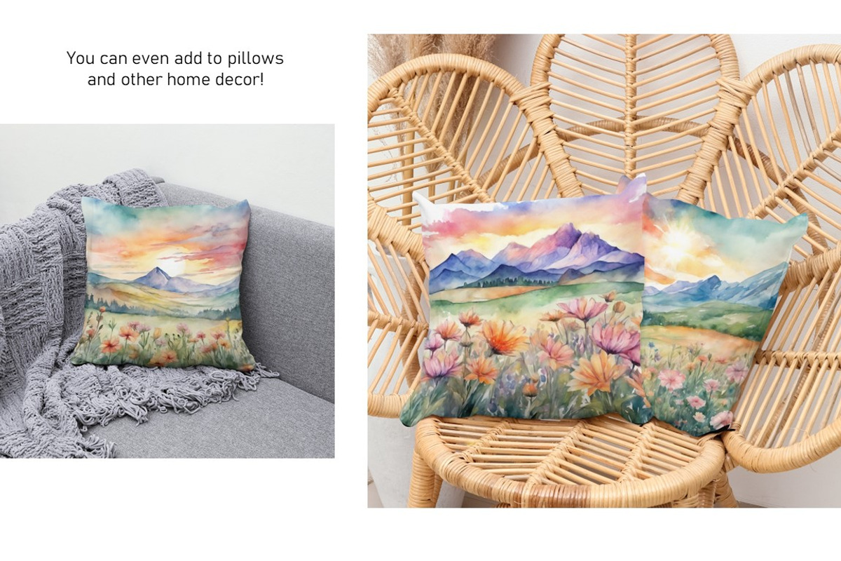 Watercolor Mountain Landscapes Set 3, a Decorative Illustration by Kat's Artful Creations (Photo 17 of 21)