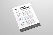 Event Schedule Bundle, a Flyer Template by Leaflove (Thumbnail 4 of 10)
