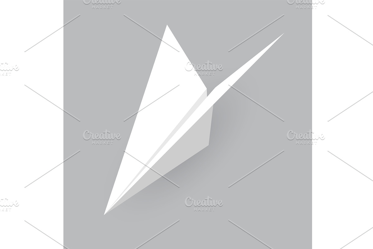 Paper plane model. Origami, a Transportation Illustration by Things for designers