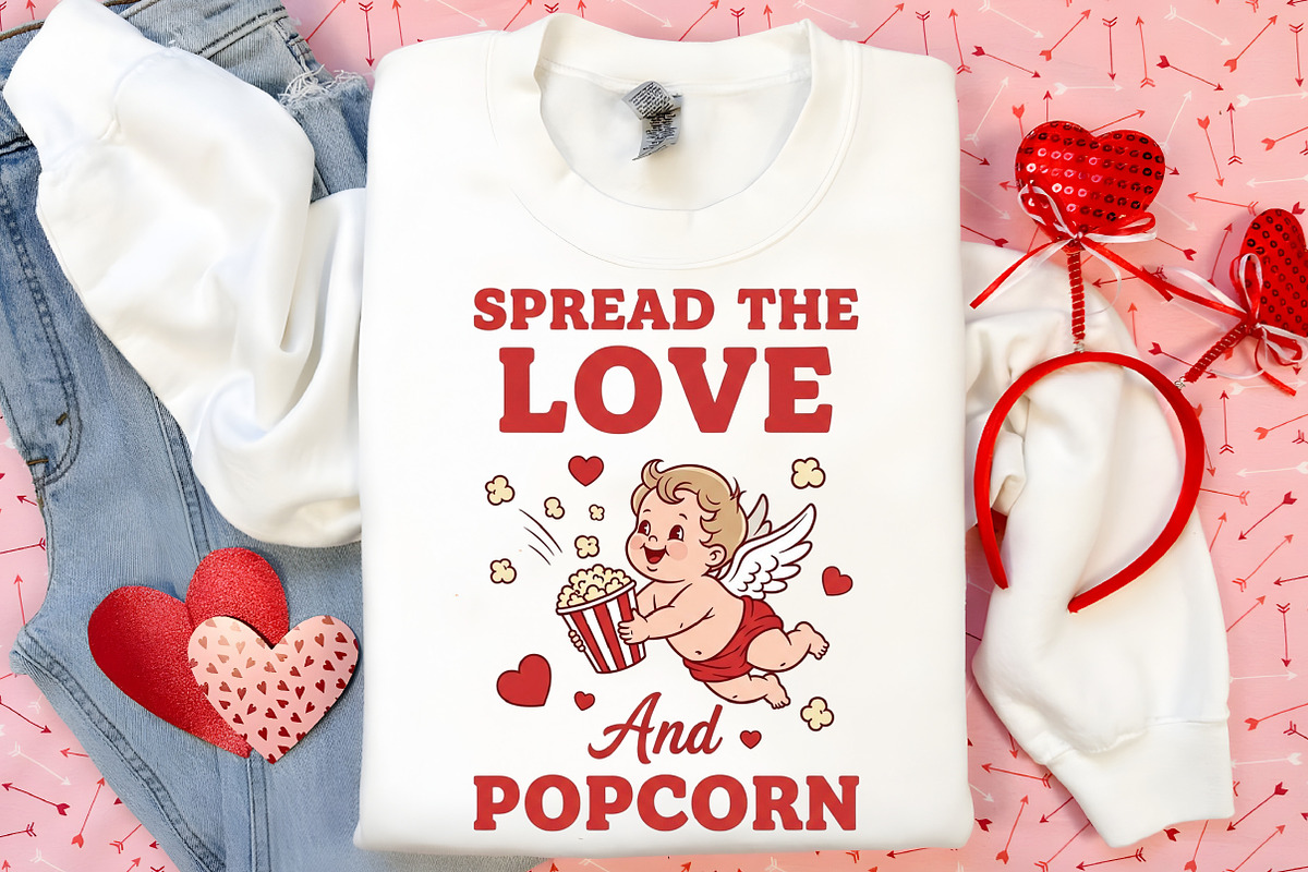 Valentine's Day Png Cupid Popcorn, an Illustration by Canvas Craft (Photo 6 of 7)
