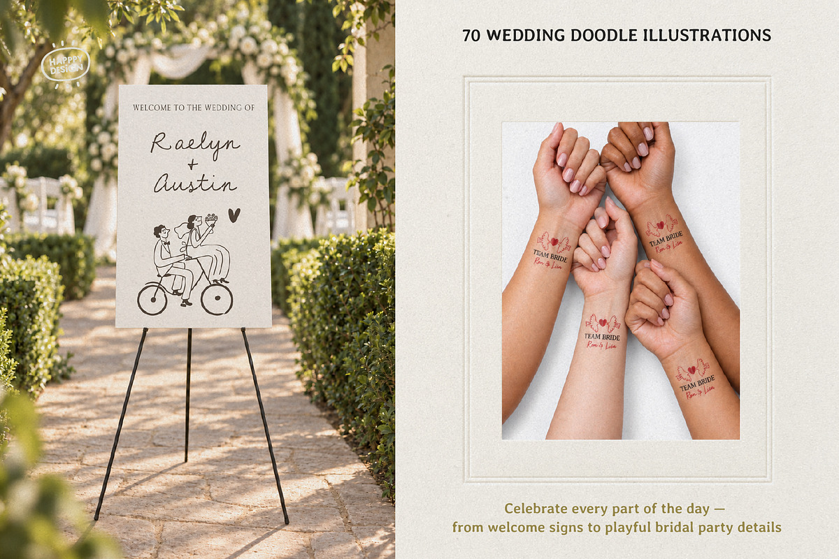 Love Wedding Doodles, a Person Illustration by happpydesign (Photo 9 of 12)