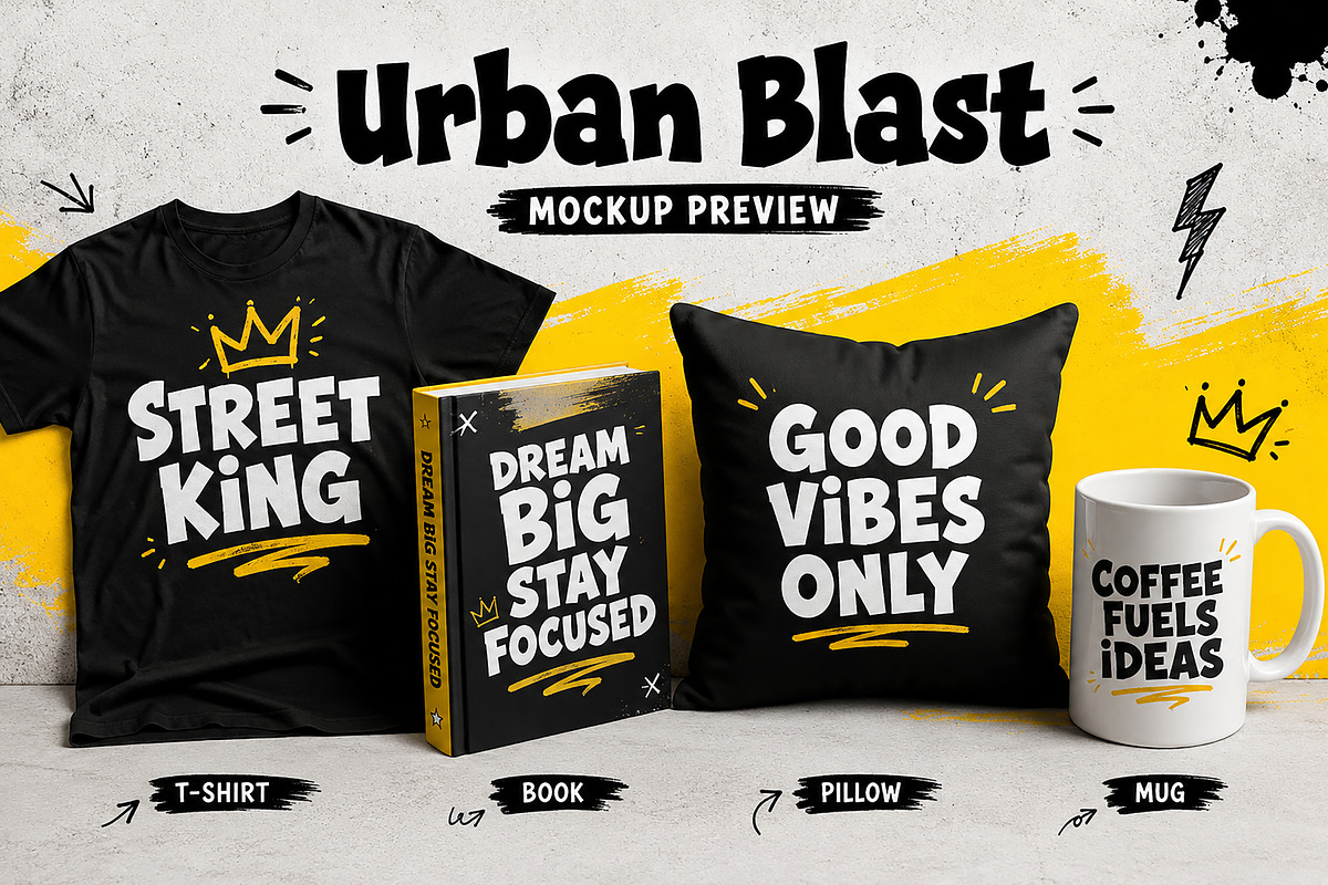 Urban Blast, a Serif Font by Wow Magic (Photo 2 of 5)