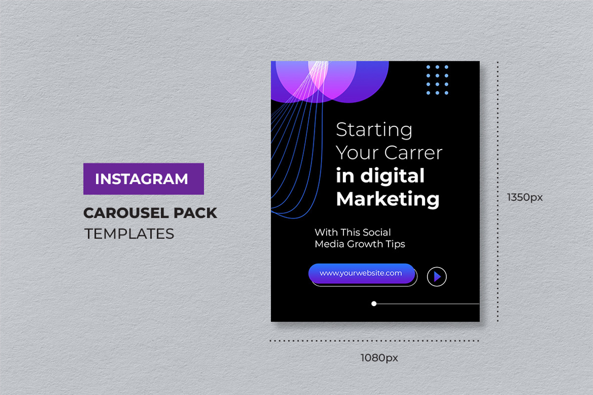 Blue Marketing Instagram Carousel, a Social Media Template by UICreative (Photo 2 of 4)