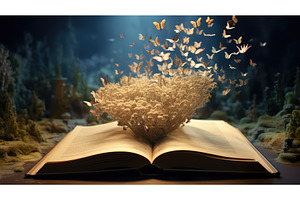 storytelling book animation ai, a Technology Photo by pikepicture