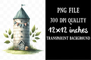 Watercolor Cute Little Farm Clipart, an Illustration by Designking (Thumbnail 4 of 4)