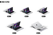 Apple Macbook Pro 14 (2021) MockUp, a Mac Mockup by Alex_Yanko (Thumbnail 15 of 19)