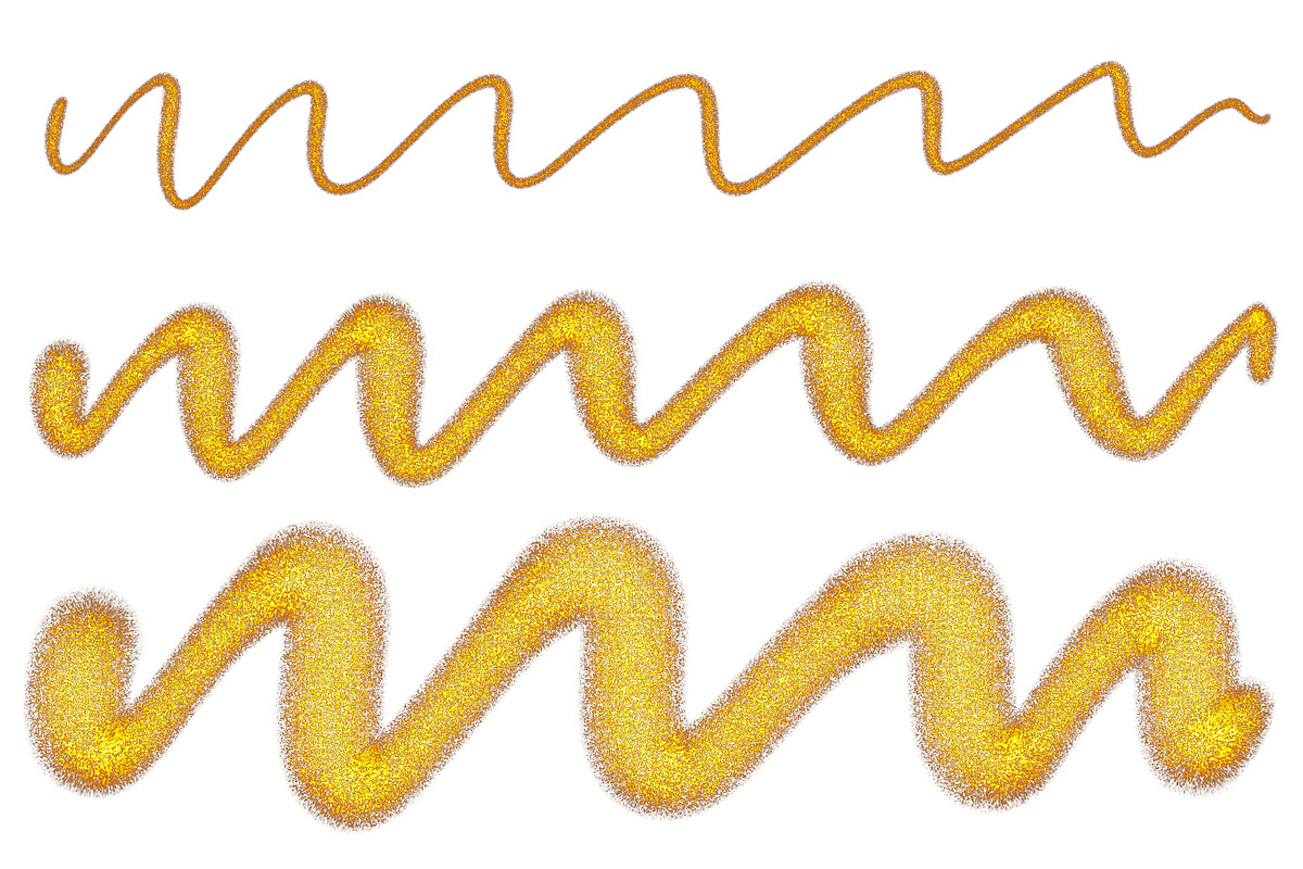 Glitter Procreate Lettering Brush, a Brush Add-On by Blue Strawberry Studio (Photo 5 of 6)