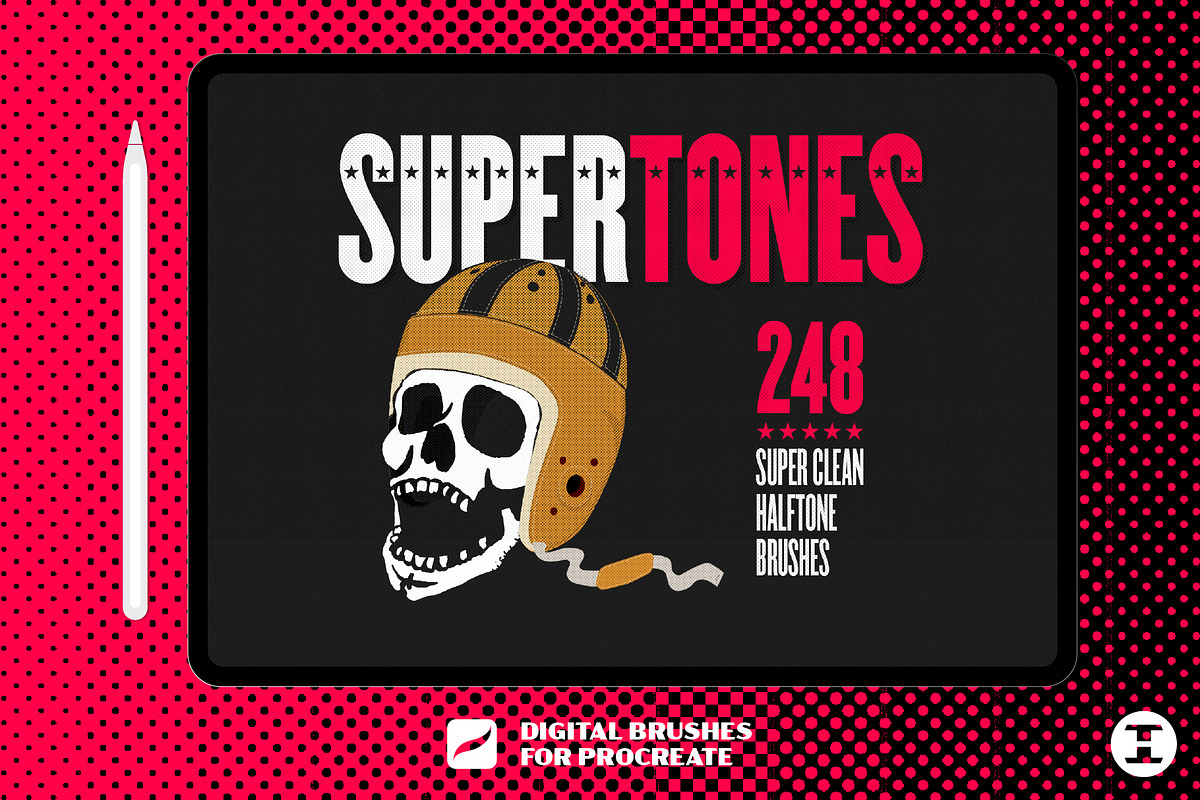 Supertones Procreate Brushes, a Brush Add-On by Tim Hankins Design (Photo 1 of 5)