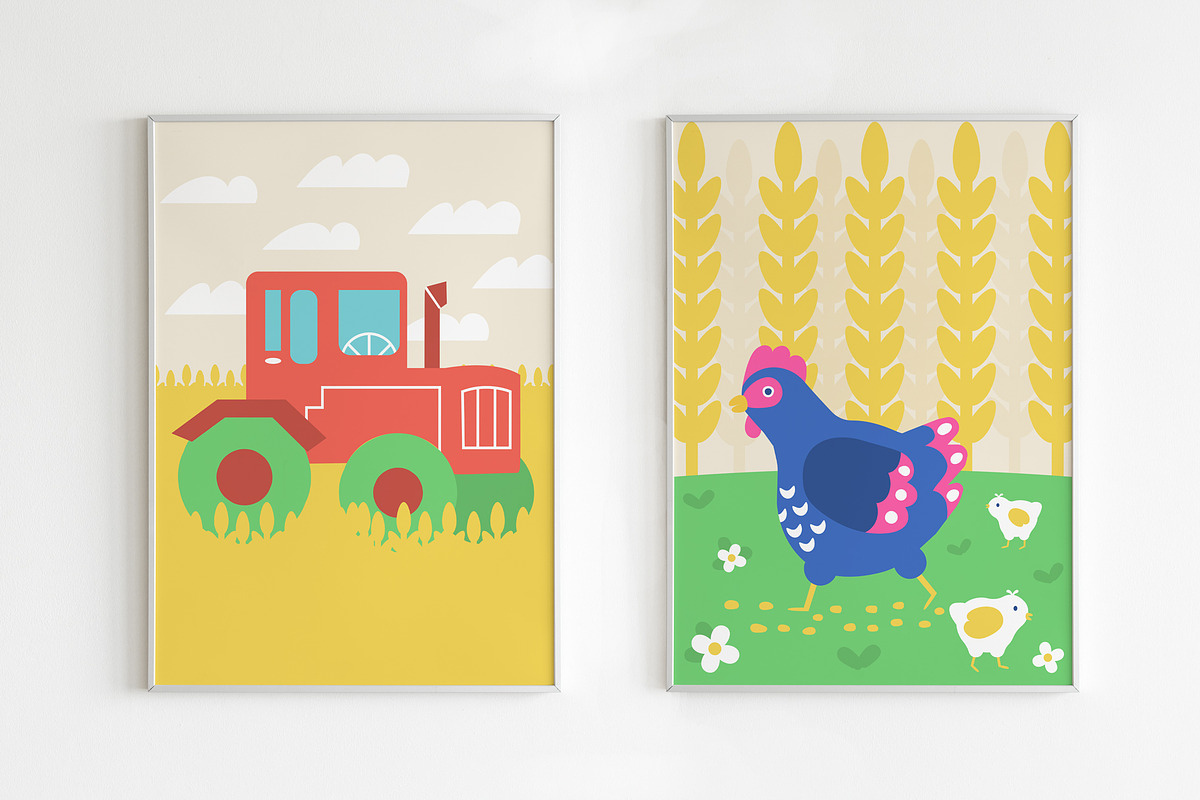 Cute Farm. Prints and patterns set, an Animal Illustration by Oliana Moroz (Photo 15 of 21)