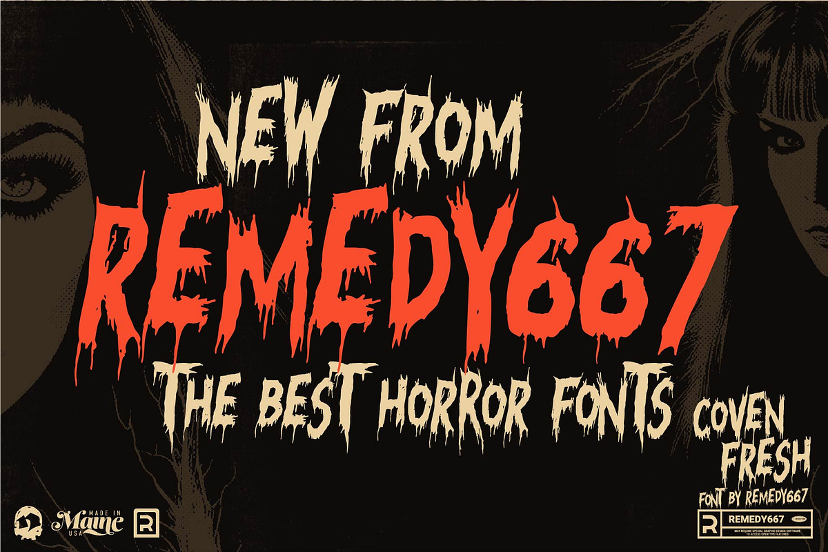 Coven Fresh - Horror Font, a Handwritten Font by Remedy667 (Photo 7 of 7)