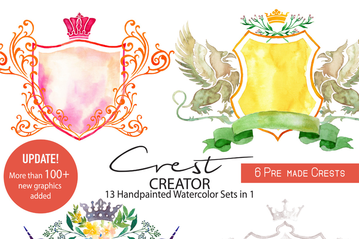 Crest Creator - Creative Bundle Set, an Illustration by SmallHouseBigPony (Photo 5 of 23)