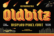 Oldbitz - Pixel Font, a Sans Serif Font by Burntilldead (Thumbnail 1 of 12)