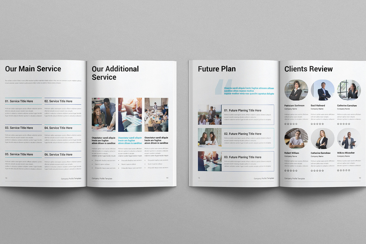 Company Profile Template, a Brochure Template by E-Type (Photo 5 of 7)