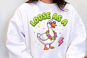 Striped Funny Goose PNG, a Seasonal Illustration by Designking (Thumbnail 2 of 4)