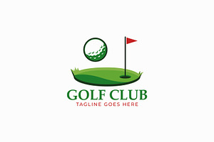 Golf Club Logo Fairway & Ball Golf, a Branding & Logo Template by Signatoro