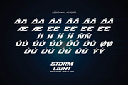 STORMLIGHT - Race Theme Display Font, a Font by Gassstype (Thumbnail 8 of 9)
