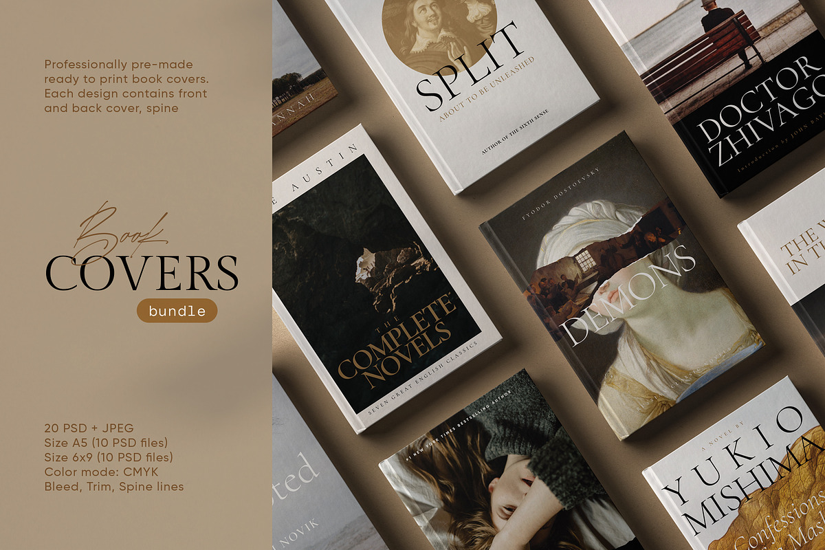 Book Cover Design Template - BUNDLE, a Templates & Theme by September 5th (Photo 1 of 15)