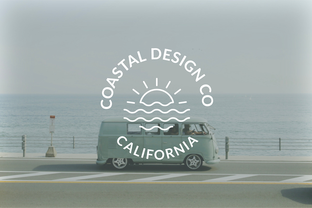 Coastal Line Art Logo Bundle, a Branding & Logo Template by Ellen Carty Design (Photo 11 of 11)
