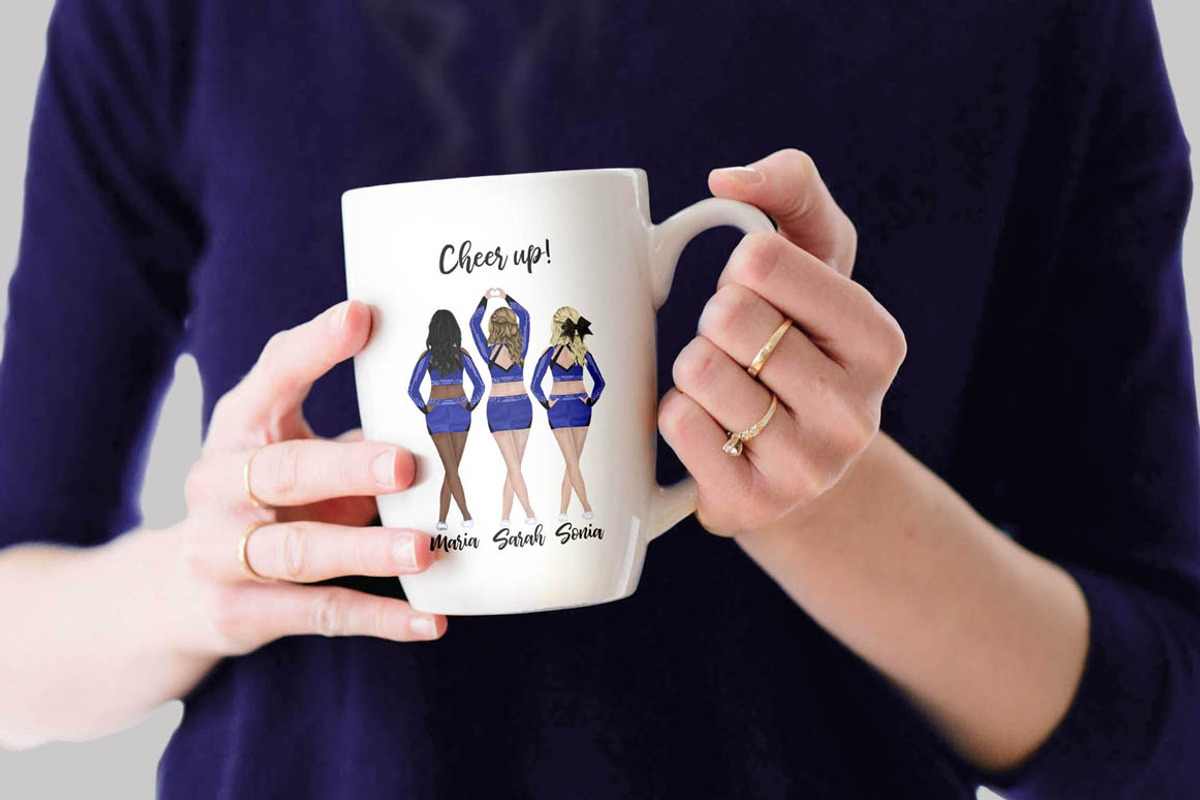 Cheerleaders Clipart, Girls clipart, a Person Illustration by LeCoqDesign (Photo 8 of 8)