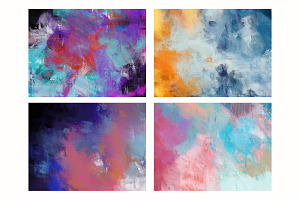 Bright Abstract Oil Paint Textures