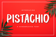Pistachio Handbrushed Font, a Handwritten Font by peterdraw (Thumbnail 1 of 8)