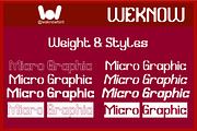 Micro Graphic Font, a Sans Serif Font by weknow (Thumbnail 7 of 8)