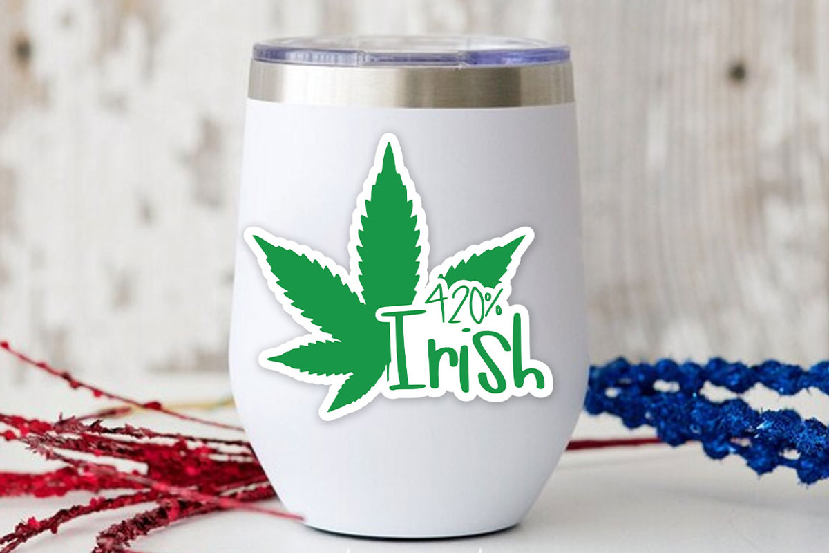 Weed Cannabis Sticker Marijuna Set, an Object Graphic by FiveStarCrafting (Photo 4 of 8)