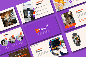 Citypop Creative PowerPoint, a Presentation Template by Overcloud