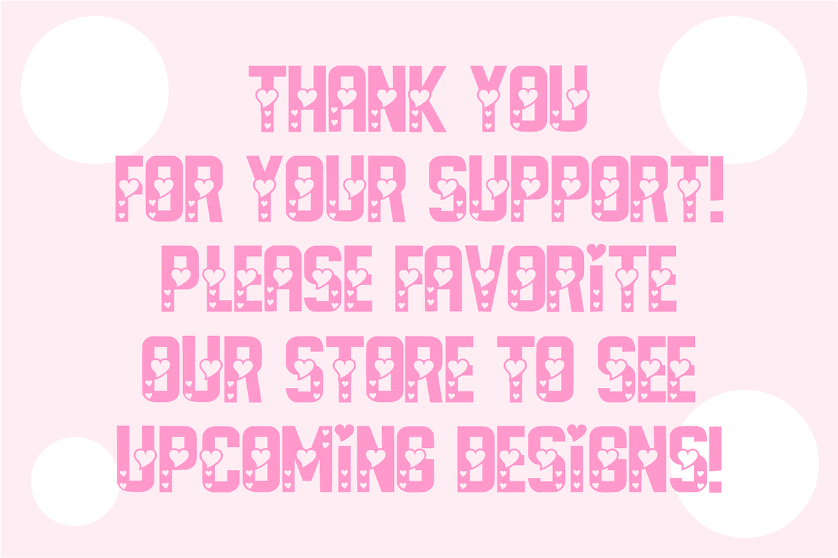 Monday Valentine - Heart Font, a Sans Serif Font by KiddoGlyphs Studio (Photo 5 of 5)