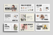 Newsletter Presentation Template, a Presentation Template by ClickPaint_Studio (Thumbnail 1 of 5)