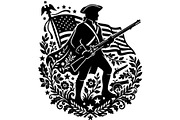 Patriotic Military Emblem Vintage, an Object Graphic by Gfx_Store (Thumbnail 4 of 16)