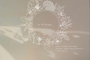 Line Floral Clipart Vector Flowers, an Illustration by whiteheartdesign (Thumbnail 9 of 12)