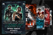 6 Boxing Match Flyer Template A5, a Flyer Template by OnurDemircan (Thumbnail 5 of 5)