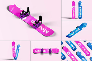 Snowboard Mock-up, a Product Mockup by zippypixelstudio