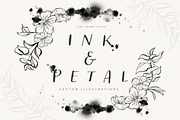 Ink and Petal Floral Vectors, an Object Graphic by Fire Spark Studio (Thumbnail 1 of 8)