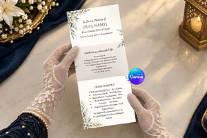 Elegant Funeral Program Template, an Invitation Template by Arslan