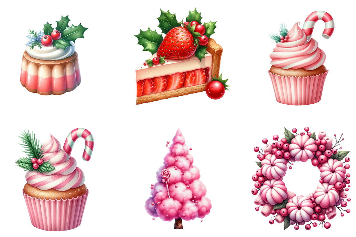 70 Sweet Christmas Clipart Bundle, an Illustration by DreamArtGraphic (Photo 5 of 5)