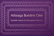 MFC Arteaga Borders One, a Symbol Font by Monogram Fonts Co. (Thumbnail 1 of 7)