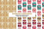 Bookish Christmas Seamless Patterns, a Pattern Graphic by Alanna Messina Design Co (Thumbnail 4 of 8)