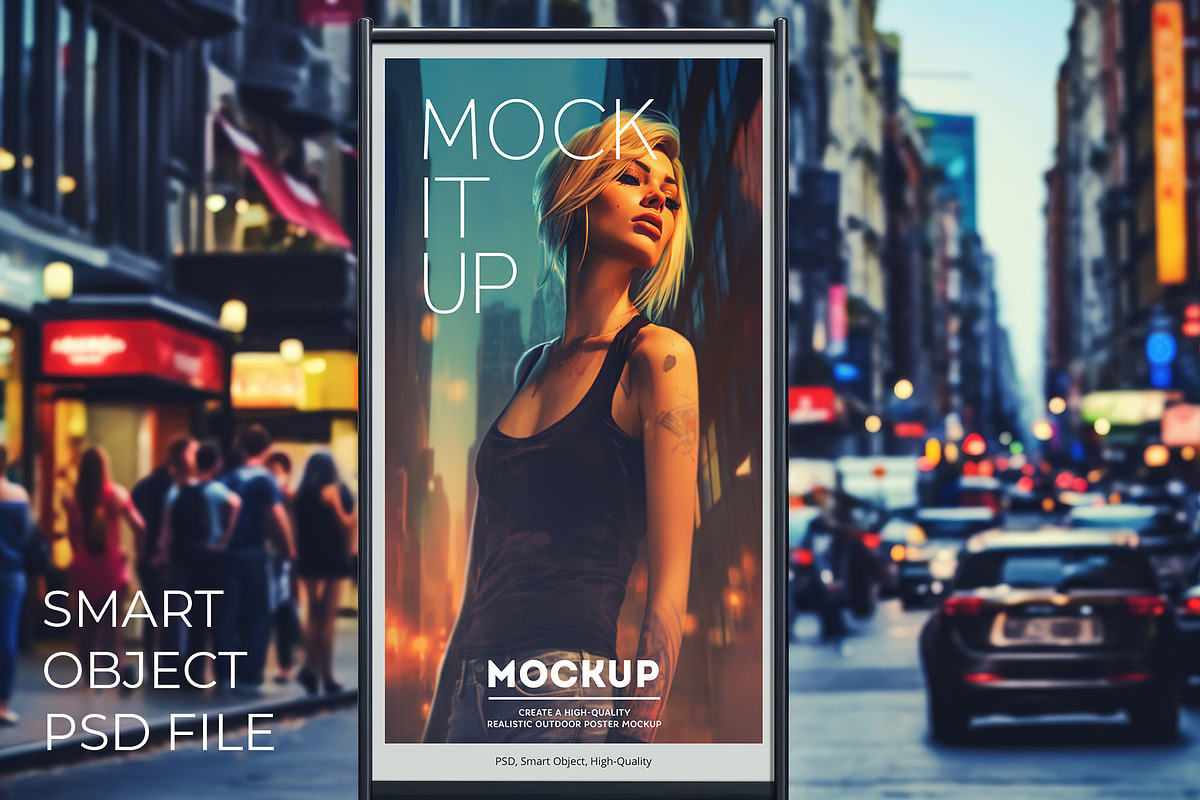 20 Street Poster and Banner Mockups, an Advertising Mockup by optimism (Photo 17 of 21)