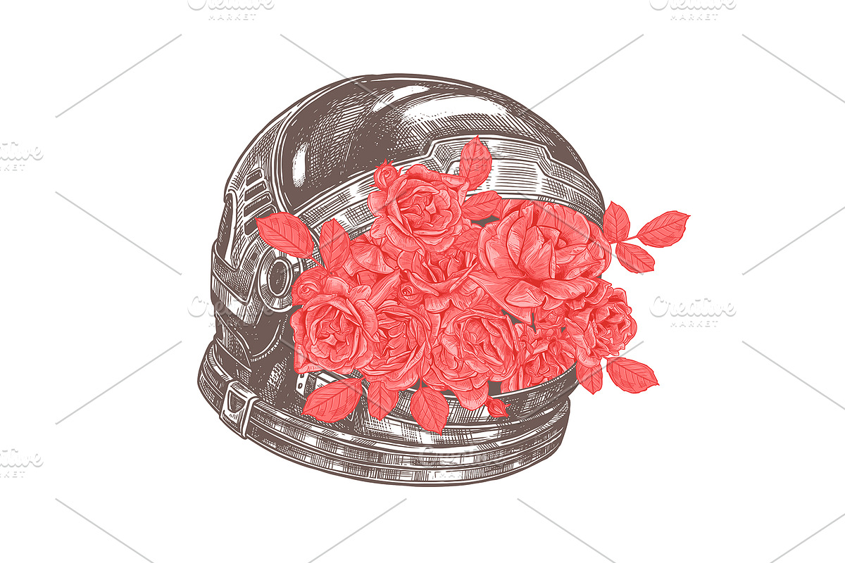 Astronaut Helmet, an Animal Illustration by alexrockheart (Photo 9 of 9)
