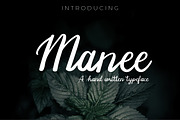 Manee Handwritten Typeface, a Script Font by PARAMAJAN